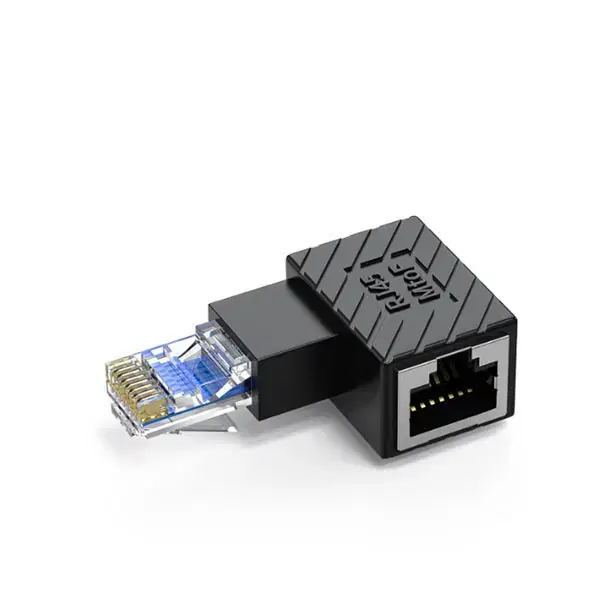 RJ45 90도 꺽임 연장 커플러 우향 UTP